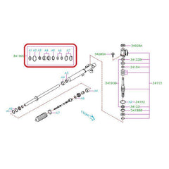 Subaru OEM Power Steering Rack Gasket Kit 11-21 WRX / STI | 34191FG030
