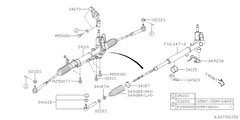 Subaru OEM Rack and Pinion Legacy / Legacy GT / Outback / Outback XT 2005-2007 / 2009 | 34110AG05A