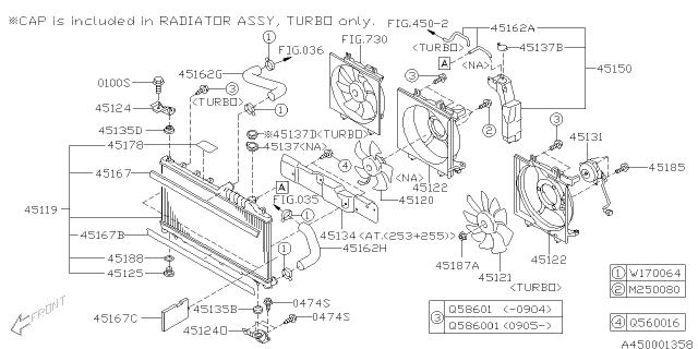 Subaru OEM Radiator Hose - Inlet 13-18 Crosstrek | 45161SC010