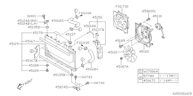 Subaru OEM Radiator Hose - Inlet 14-16 Crosstrek Hybrid | 45161FJ000