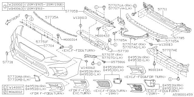 Subaru OEM Retaining Bracket Screw WRX / STI 2009-2021 | 904575016
