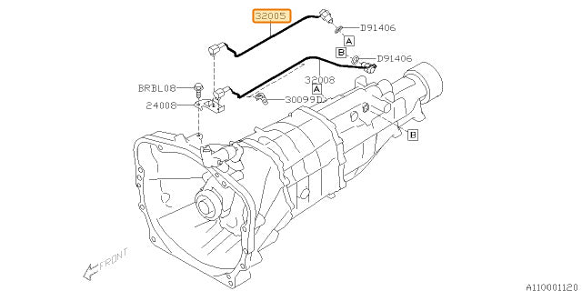 Subaru OEM Reverse Light Switch BRZ 2013-2020 | 32011AA120