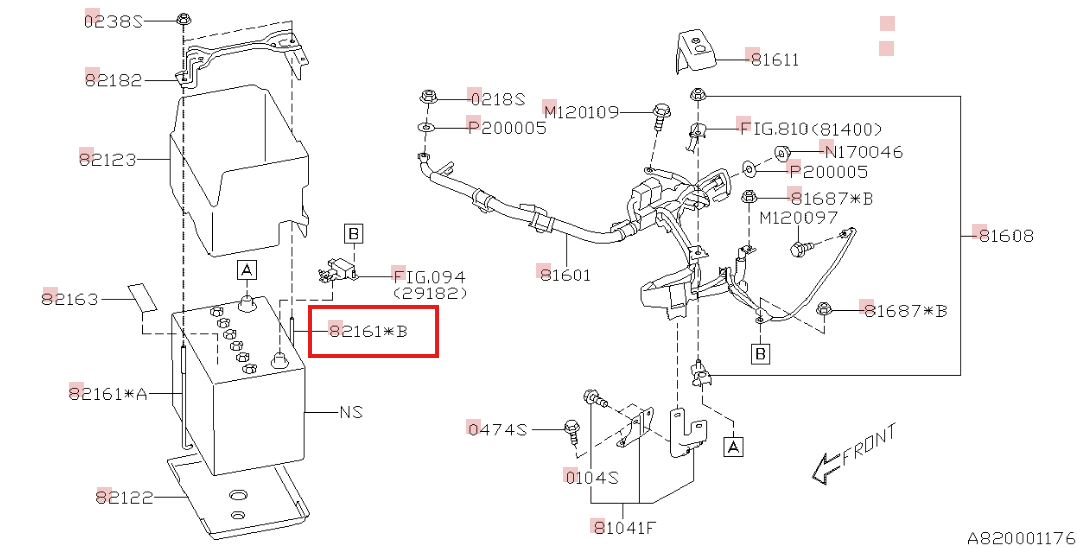 Subaru OEM Rod Battery Fix | 82161SJ000