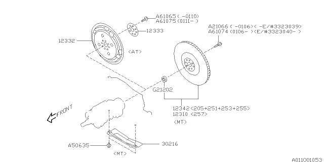 Subaru OEM STI Clutch Housing Cover 04-05 STI | 30216AA040