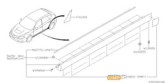 Subaru OEM Side Spoiler Protector - Left | 96052FG150