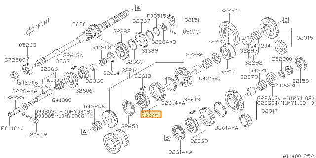 Subaru OEM Sleeve and Hub | 32605AA350
