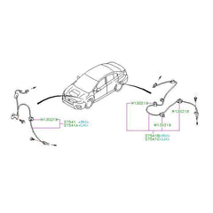 Subaru OEM Speed / ABS Sensor - Rear Left 15-21 WRX / STI | 27540VA031