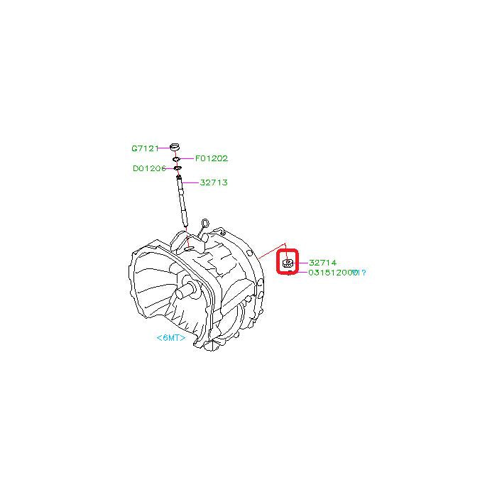 Subaru OEM Speedometer Gear WRX 2002-2005 | 32714AA230