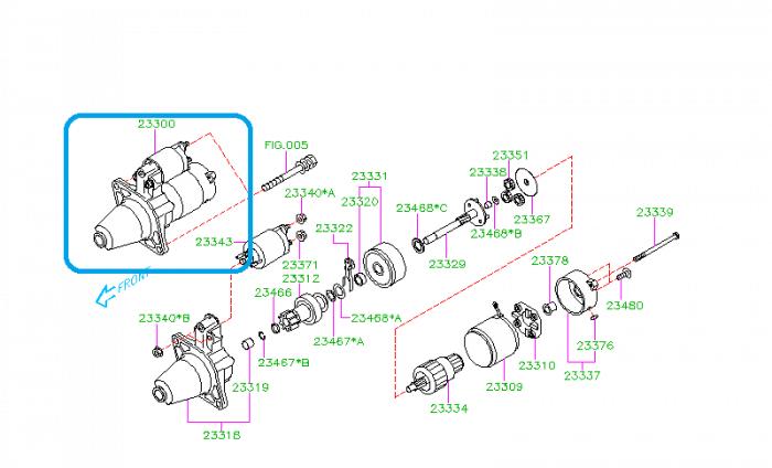 Subaru OEM Starter 02-07 WRX / 04-07 STI | 23300AA4209L