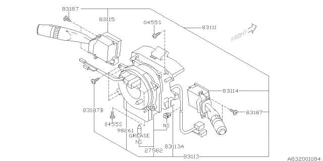 Subaru OEM Steering Angle Sensor 06-07 STI | 27549AG001