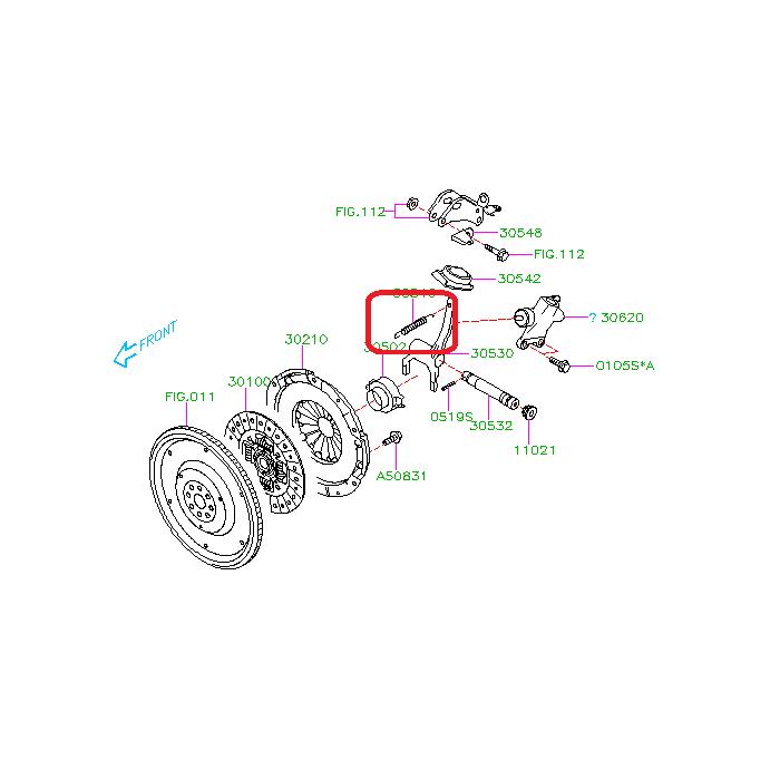 Subaru OEM Subaru OEM Clutch Release Arm Spring Subaru STI 2004-2021 | 30546AA060