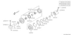 Subaru OEM Synchronizer Set - Reverse Gear Idler WRX 2015-2021 / STI 2004-2021 | 32650AA170