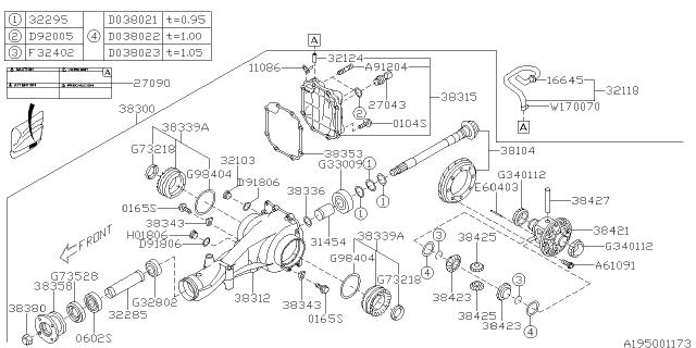 Subaru OEM Thermo Switch - Rear Differential 08-14 STI | 27043AA020