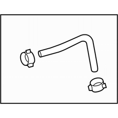 Subaru OEM Throttle Body Coolant Hose (15-21 WRX) | 21204AB290