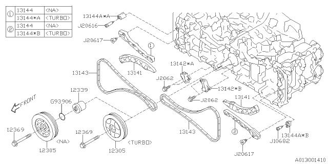 Subaru OEM Timing Chain Tensioner - Left Side 19-23 Crosstrek / 19-25 Ascent | 13142AA240