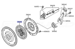 Subaru OEM Transmission Clutch Disk 2015-2024 Subaru WRX | 30100AB030