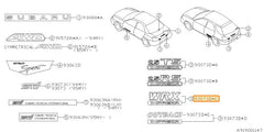 Subaru OEM Trunk Badge WRX 2002-2003 | 93073FE050
