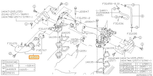 Subaru OEM Turbo Inlet WRX 2002-2003 | 14459AA224