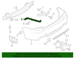 Subaru OEM Upper Bumper Cover Bracket Left Rear Subaru WRX / STI 2011-2014 | 57717FG160