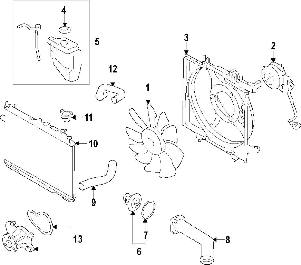 Subaru OEM Upper Radiator Coolant Hose WRX 2022-2026 | 45161VC020