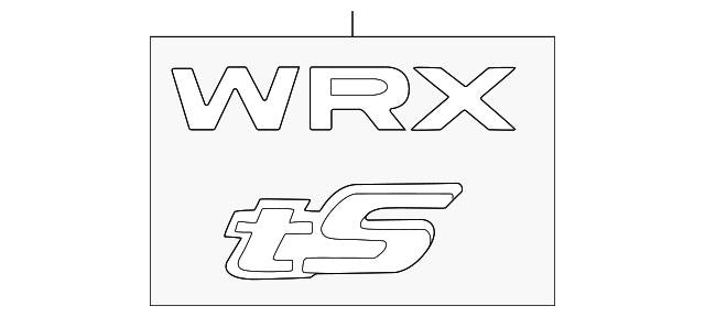 Subaru OEM WRX TS Trunk Emblem Subaru WRX 2025-2026 | 93079VC320