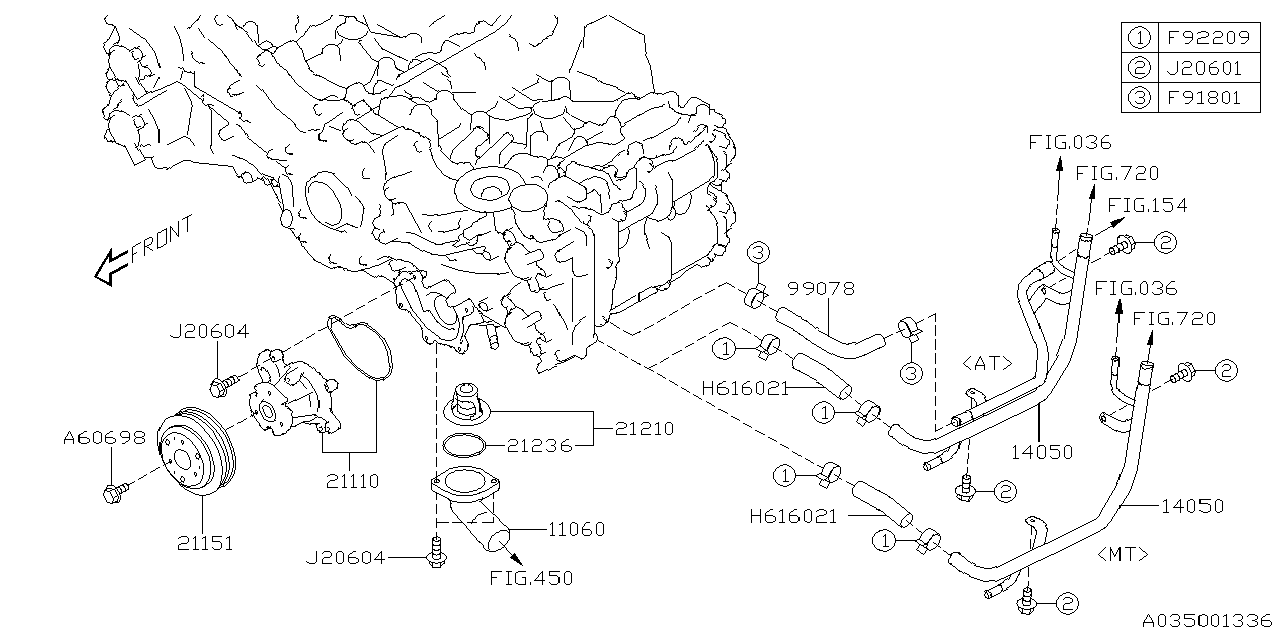 Subaru OEM Water Pump BRZ 2022-2027 | 21110AA810
