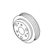 Subaru OEM Water Pump Pulley 22+ BRZ | 21151AA160