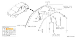Subaru OEM Weather Strip Clip Impreza / WRX 2002-2007 / STI 2004-2007 | 909130066