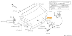 Subaru OEM Weather Strip Seal - Trunk Lid (02-07 Impreza, WRX, 04-07 STI) | 57532FE000