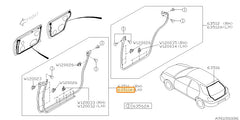Subaru OEM Weather Stripping - Lower Front Left (02-07 WRX) | 63511FE010