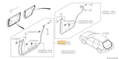 Subaru OEM Weather Stripping - Lower Front Right (02-07 WRX) | 63511FE000