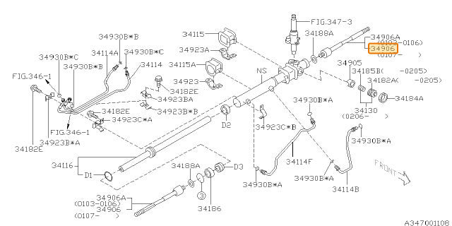 Subaru OEM inner tie rod end | 34160AE000