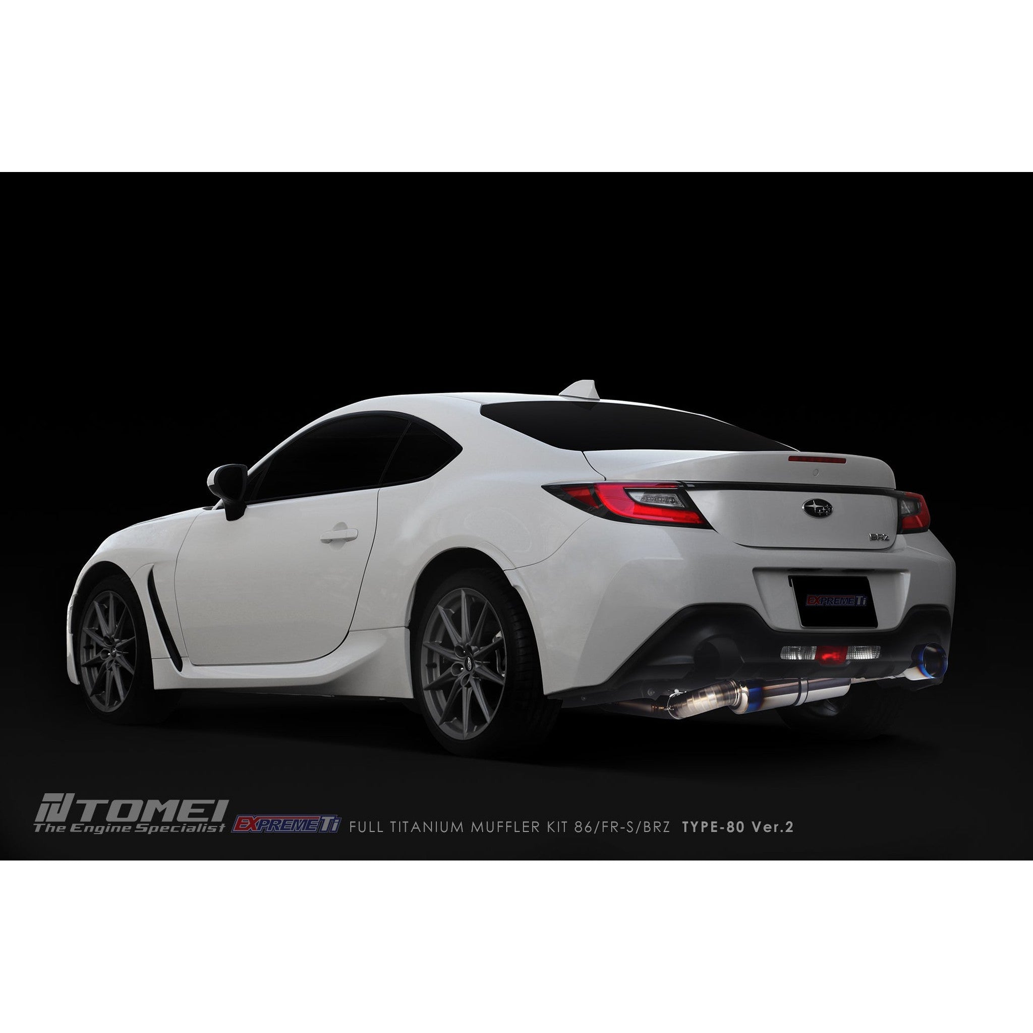 Tomei Expreme Ti Type-80 V2 Titanium Cat Back Exhaust Subaru BRZ / Scion FR-S / Toyota 86 2017-2026 | TB6090-SB05A