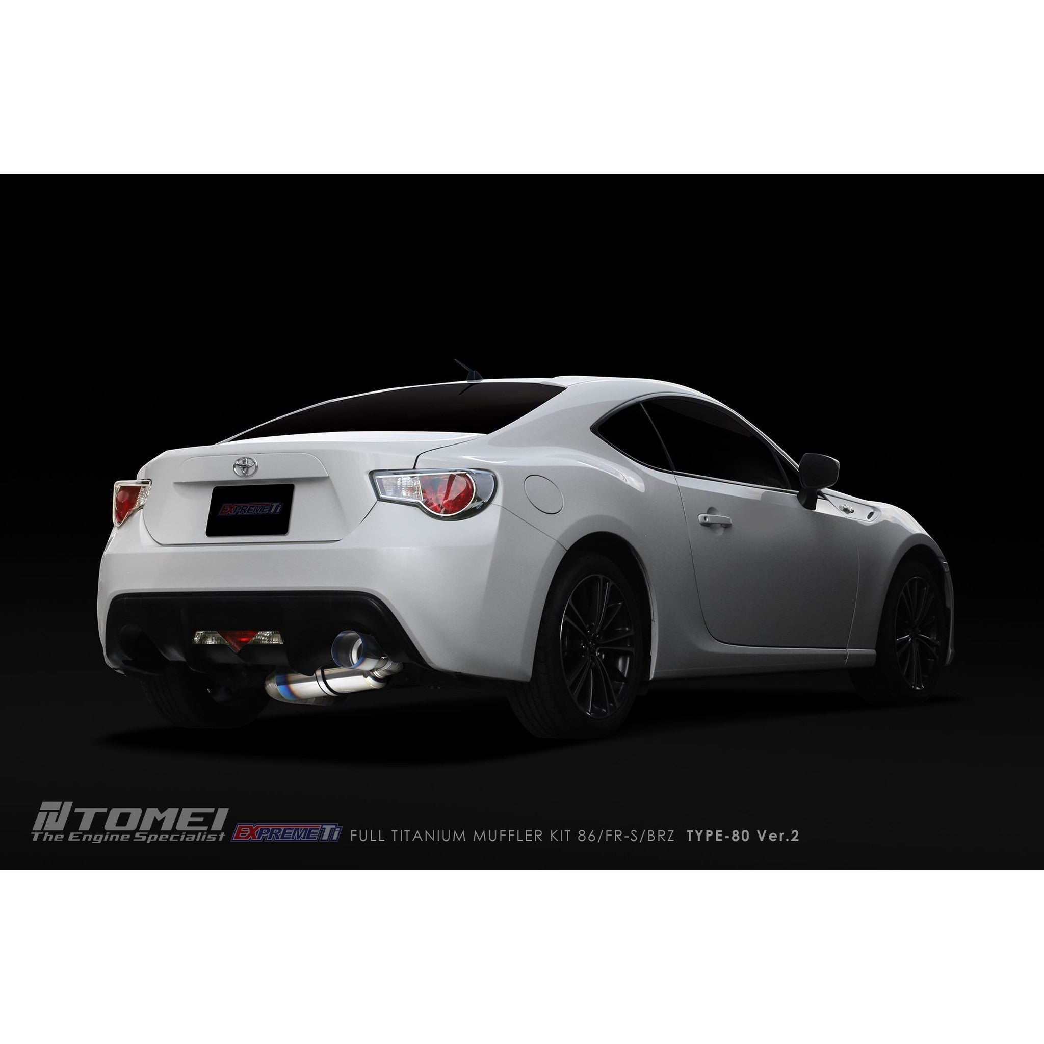 Tomei Expreme Ti Type-80 V2 Titanium Cat Back Exhaust Subaru BRZ / Scion FR-S / Toyota 86 2017-2026 | TB6090-SB05A