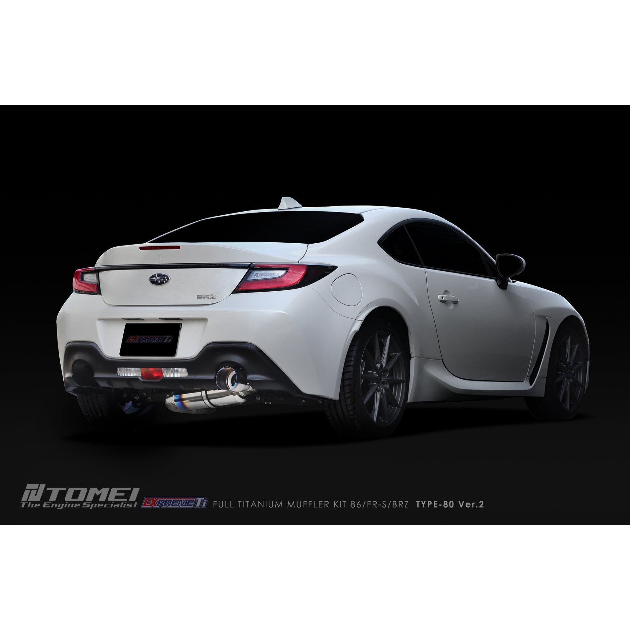 Tomei Expreme Ti Type-80 V2 Titanium Cat Back Exhaust Subaru BRZ / Scion FR-S / Toyota 86 2017-2026 | TB6090-SB05A