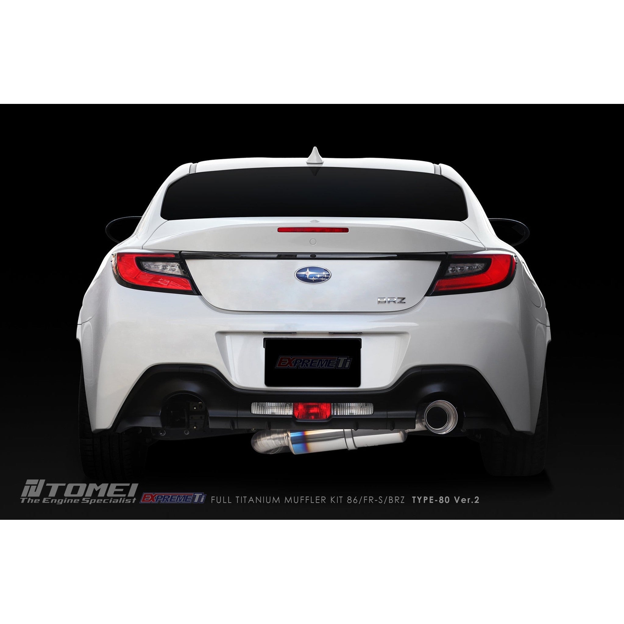 Tomei Expreme Ti Type-80 V2 Titanium Cat Back Exhaust Subaru BRZ / Scion FR-S / Toyota 86 2017-2026 | TB6090-SB05A