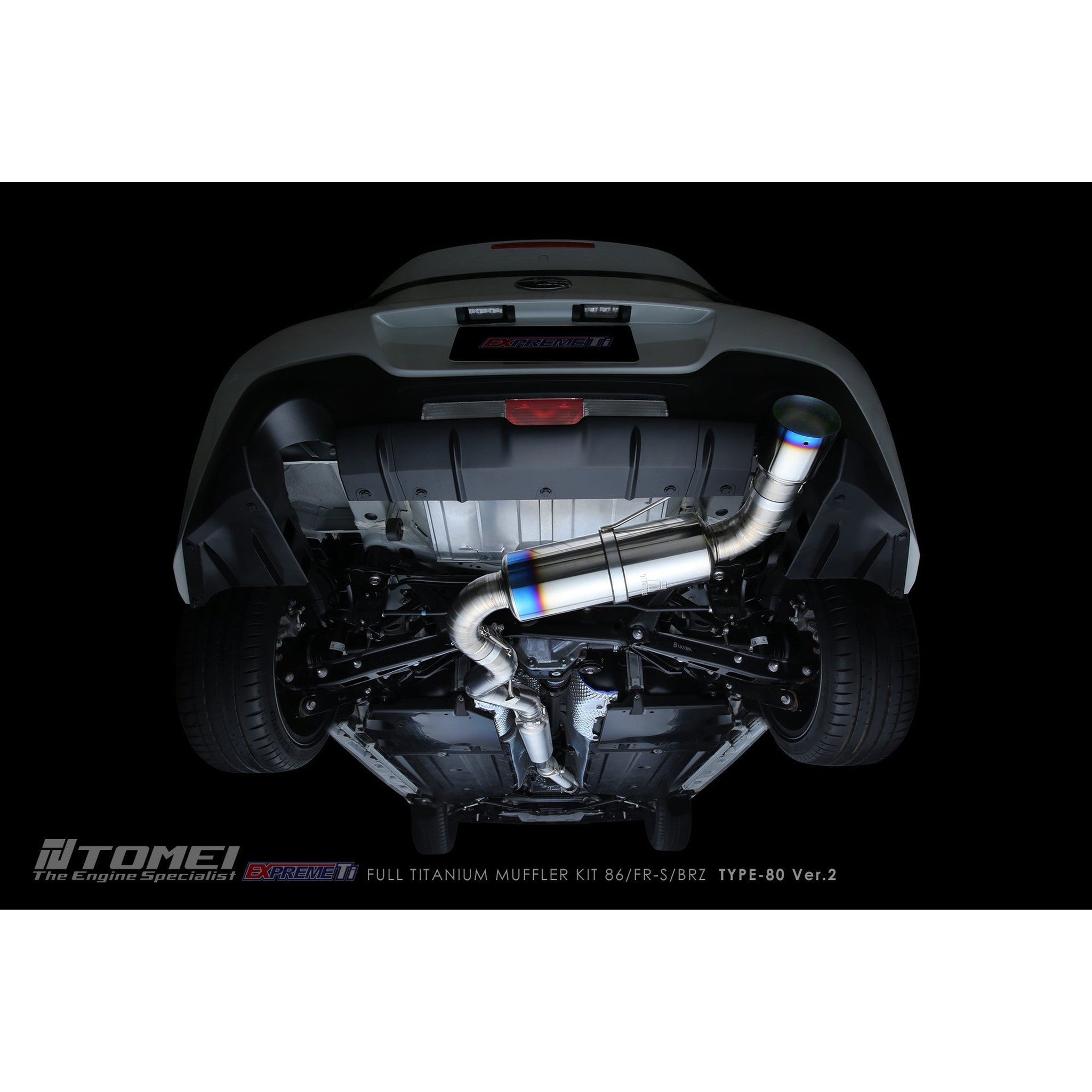 Tomei Expreme Ti Type-80 V2 Titanium Cat Back Exhaust Subaru BRZ / Scion FR-S / Toyota 86 2017-2026 | TB6090-SB05A