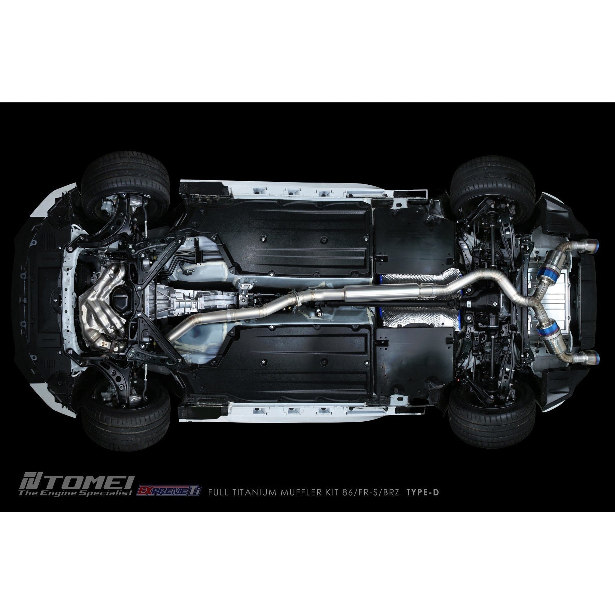 Tomei Expreme Ti Type D Titanium Cat Back Exhaust Subaru BRZ 13-26 / Toyota 86 17-26 | TB6090-SB05B