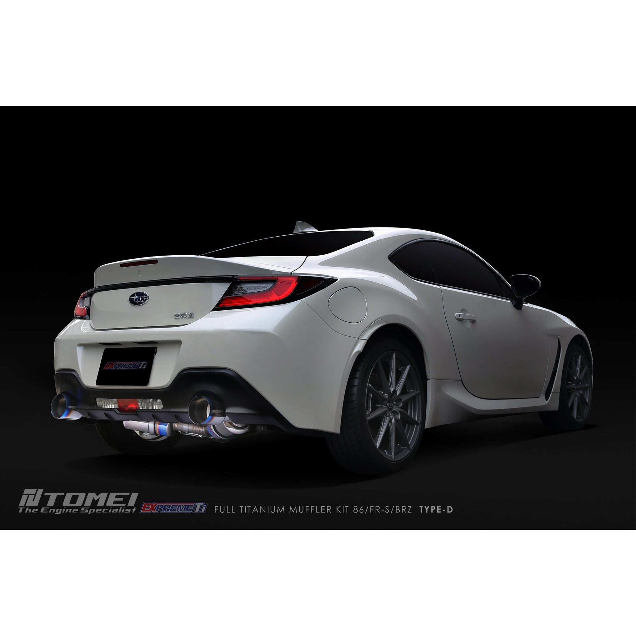 Tomei Expreme Ti Type D Titanium Cat Back Exhaust Subaru BRZ 13-26 / Toyota 86 17-26 | TB6090-SB05B