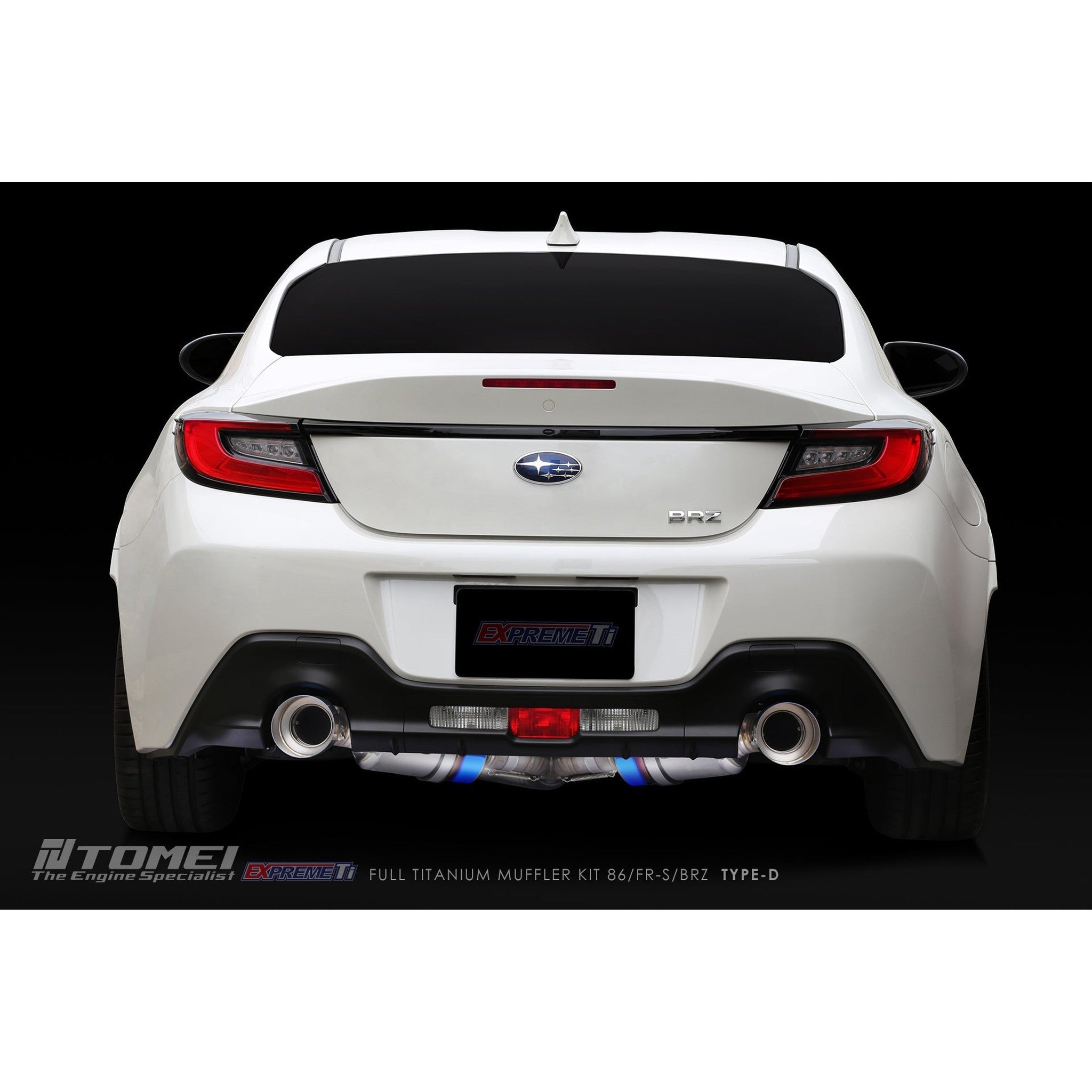Tomei Expreme Ti Type D Titanium Cat Back Exhaust Subaru BRZ 13-26 / Toyota 86 17-26 | TB6090-SB05B