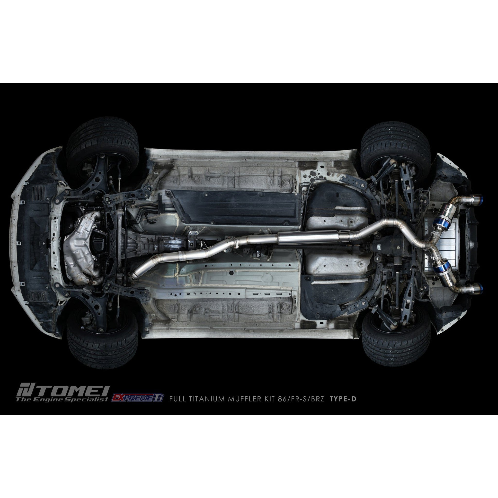 Tomei Expreme Ti Type D Titanium Cat Back Exhaust Subaru BRZ 13-26 / Toyota 86 17-26 | TB6090-SB05B