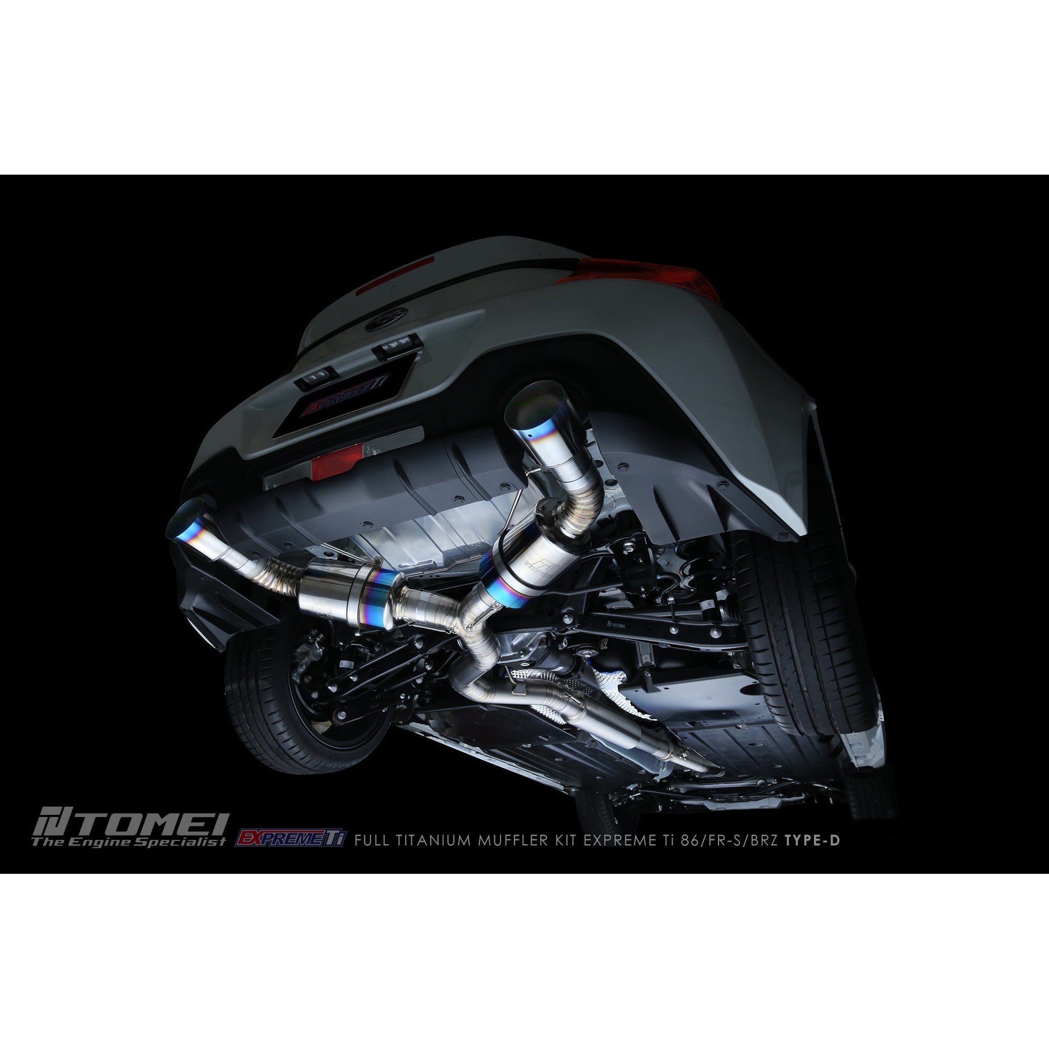 Tomei Expreme Ti Type D Titanium Cat Back Exhaust Subaru BRZ 13-26 / Toyota 86 17-26 | TB6090-SB05B
