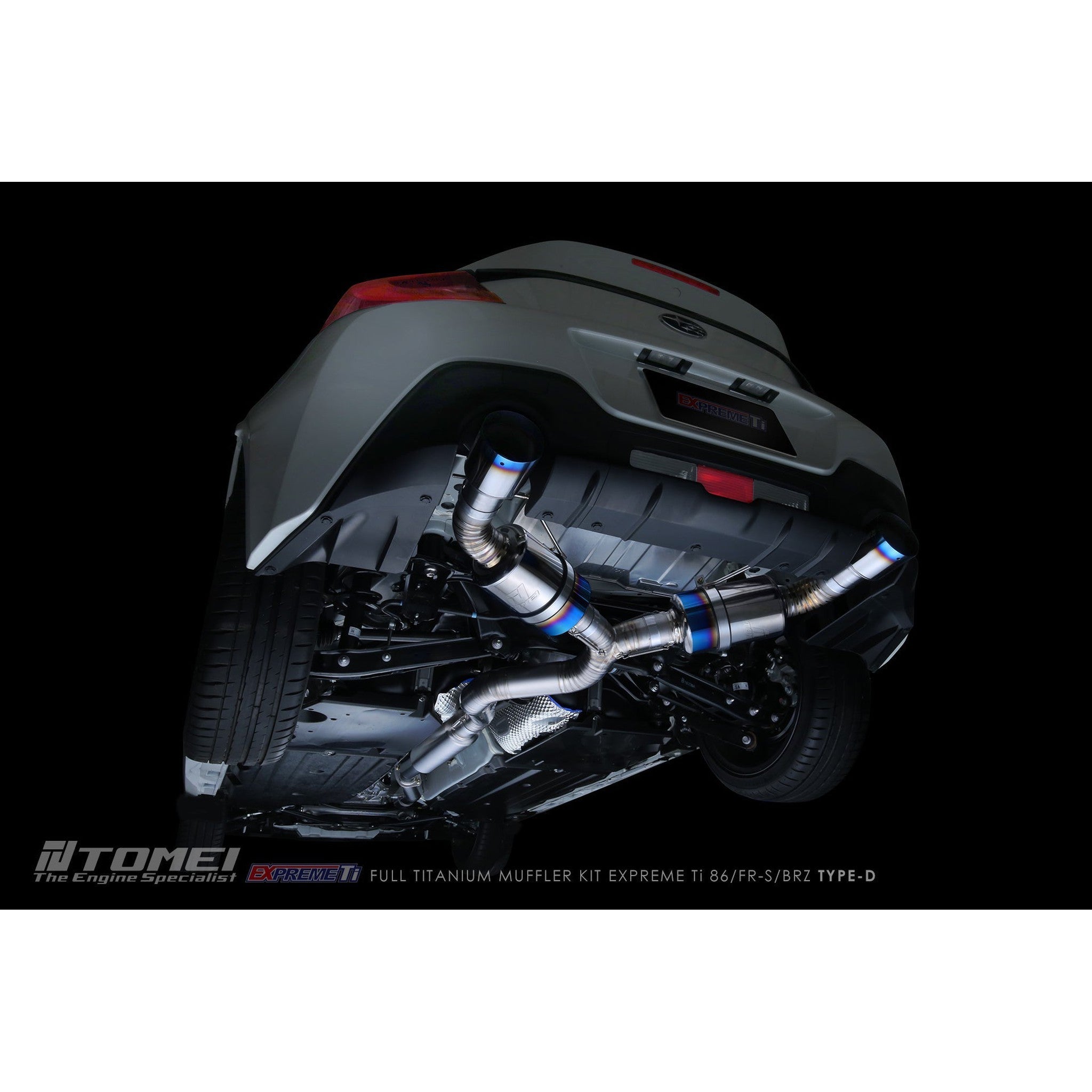 Tomei Expreme Ti Type D Titanium Cat Back Exhaust Subaru BRZ 13-26 / Toyota 86 17-26 | TB6090-SB05B
