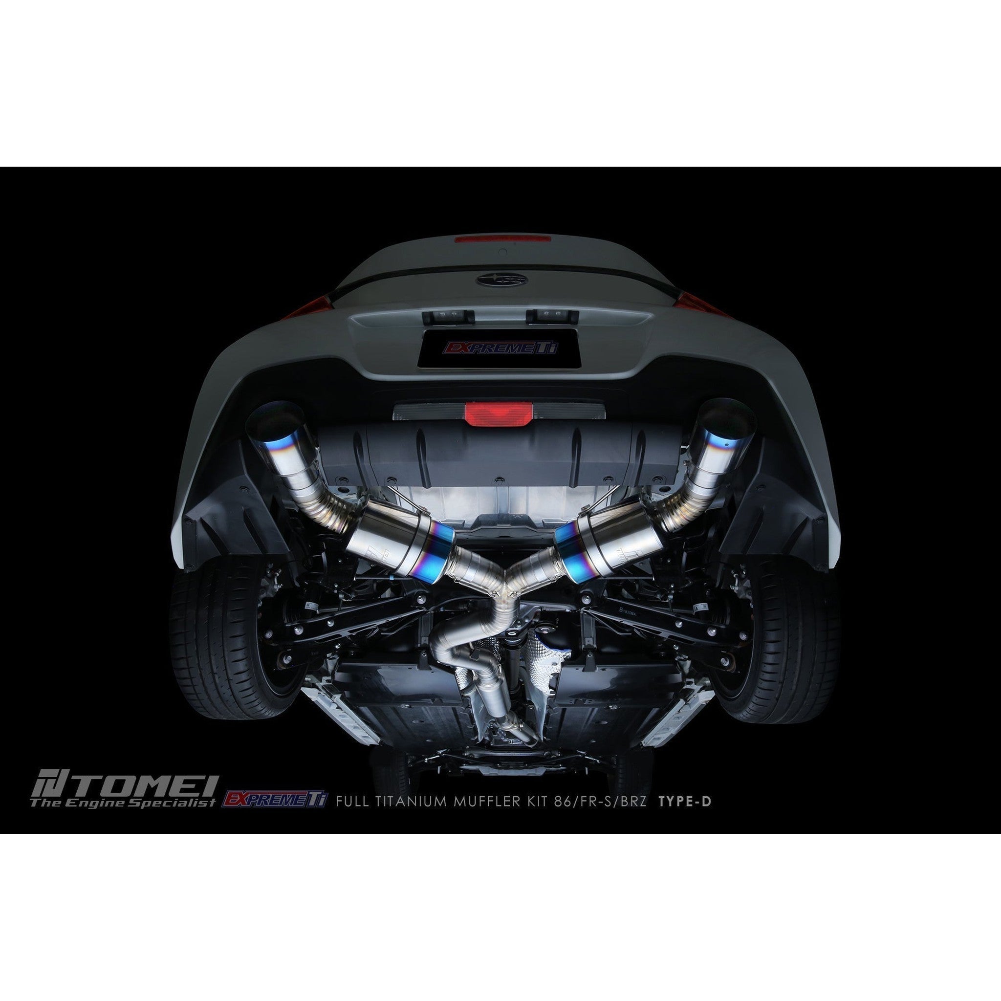 Tomei Expreme Ti Type D Titanium Cat Back Exhaust Subaru BRZ 13-26 / Toyota 86 17-26 | TB6090-SB05B