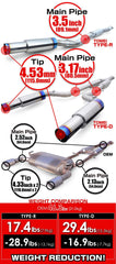 Tomei Full Titanium Expreme Dual Type D Cat Back Exhaust Infiniti Q50 2016-2024 | TB6090-NS21E