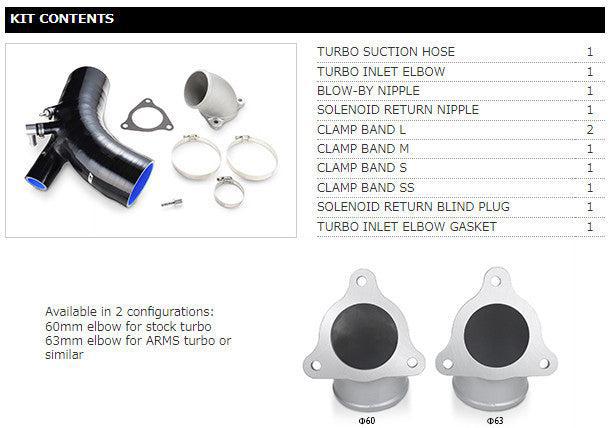 Tomei Turbo Suction Hose 63mm Mitusbishi EVO X 2008-2015 | TB301A-MT02B