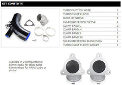 Tomei Turbo Suction Hose 63mm Mitusbishi EVO X 2008-2015 | TB301A-MT02B