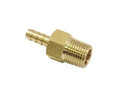 Torque Solution Brass 1/8 in NPT Fitting Universal Straight Barb | TS-NPT-18.SB