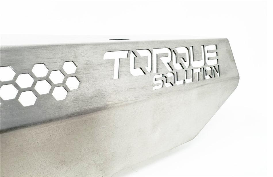 Torque Solution Engine Pulley Cover Titanium Brushed / Raw Subaru WRX 02-14 / STI 04-21 | TS-SU-879-RW