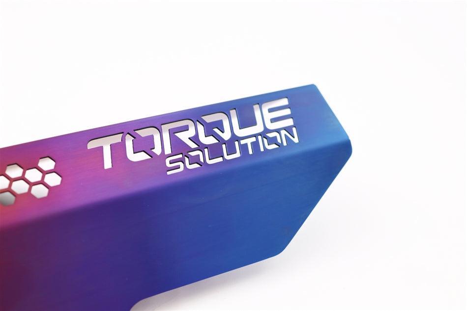 Torque Solution Engine Pulley Cover Titanium Burnt Purple/Blue Subaru WRX 02-14 / STI 04-21 | TS-SU-879-PR